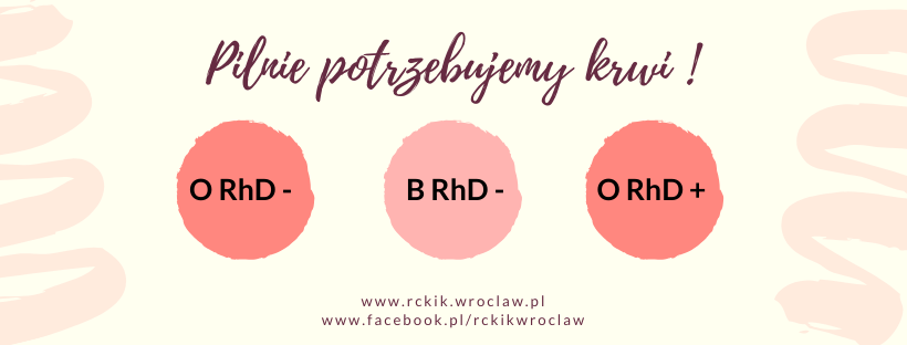 Prosimy o pomoc w uzupełnieniu stanów magazynowych krwi!