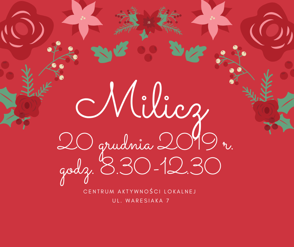 Akcja krwiodawstwa w Miliczu - 20.12.2019 r.