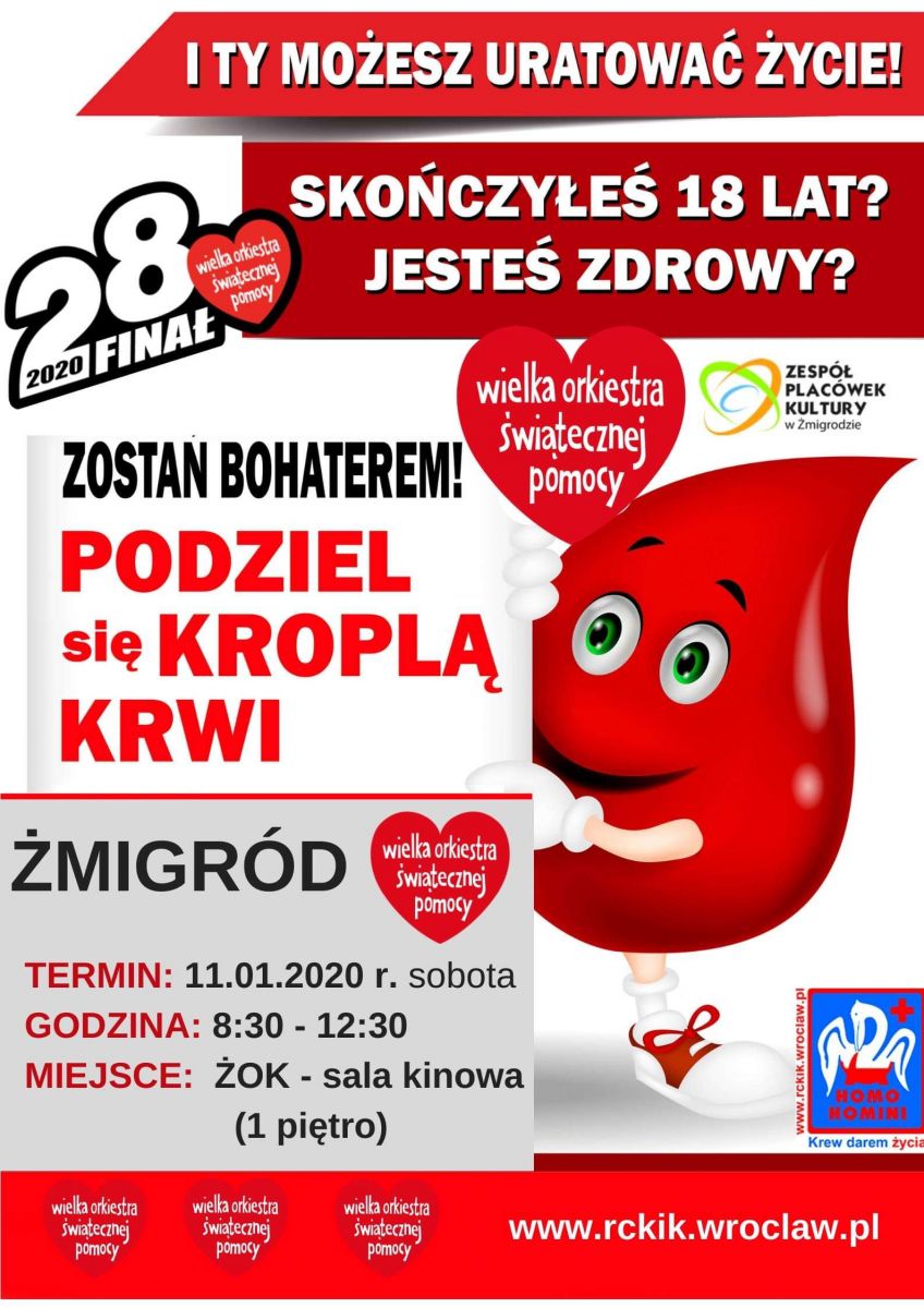 WOŚP w Żmigrodzie - 11.01.2020 r.
