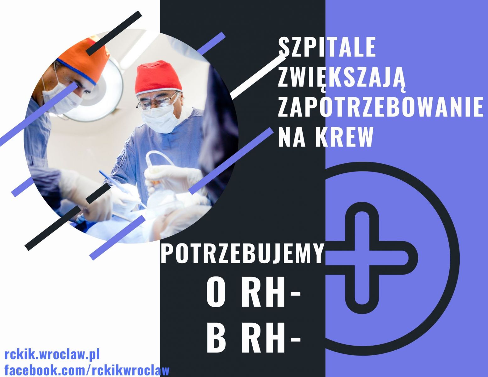 Aktualnie najbardziej  potrzebna krew grupy O Rh-, B Rh-