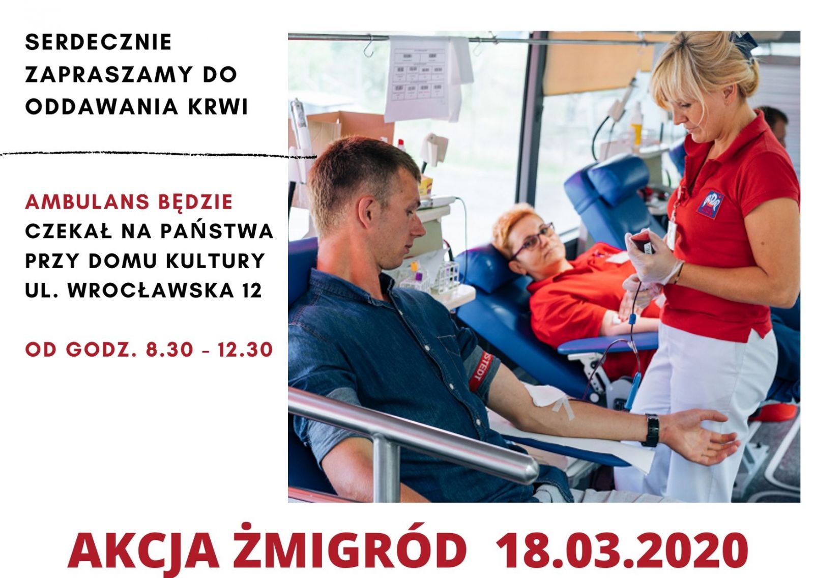 Akcja w Żmigrodzie - zapraszamy