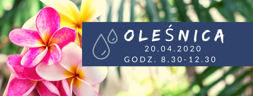 Akcja krwiodawstwa w Oleśnicy - 20.04.2020 r.