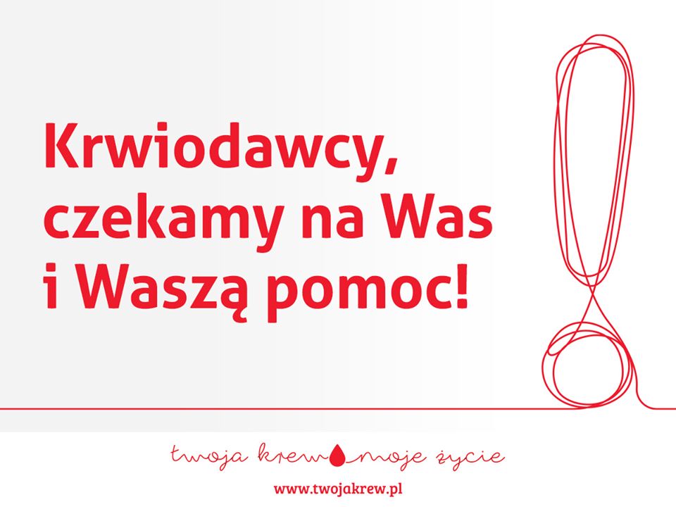 Szpitale proszą o krew