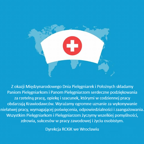 Życzenia z okazji Międzynarodowego Dnia Pielęgniarek i Położnych
