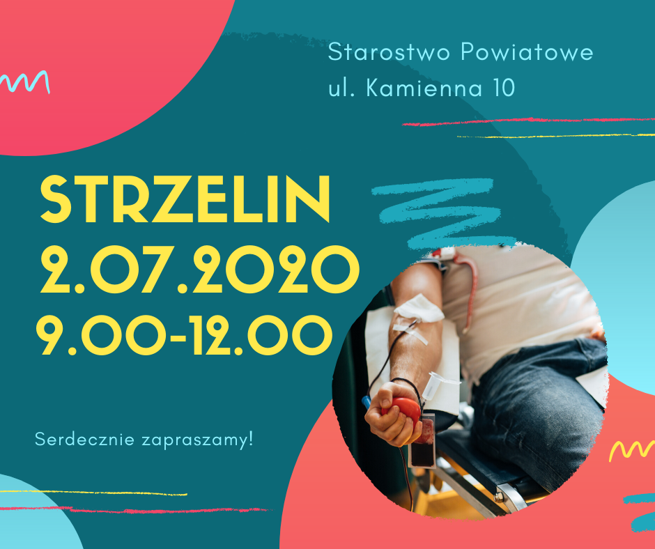 Akcja krwiodawstwa w Strzelinie - 2.07.2020 r.