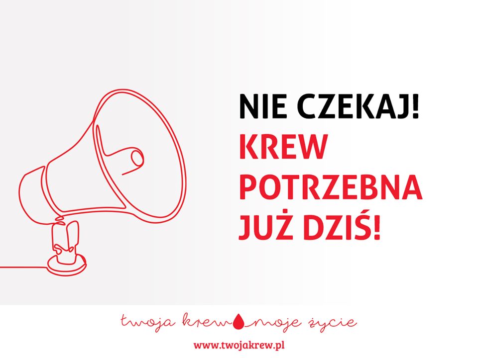 Nadal pilnie potrzebujemy krwi!