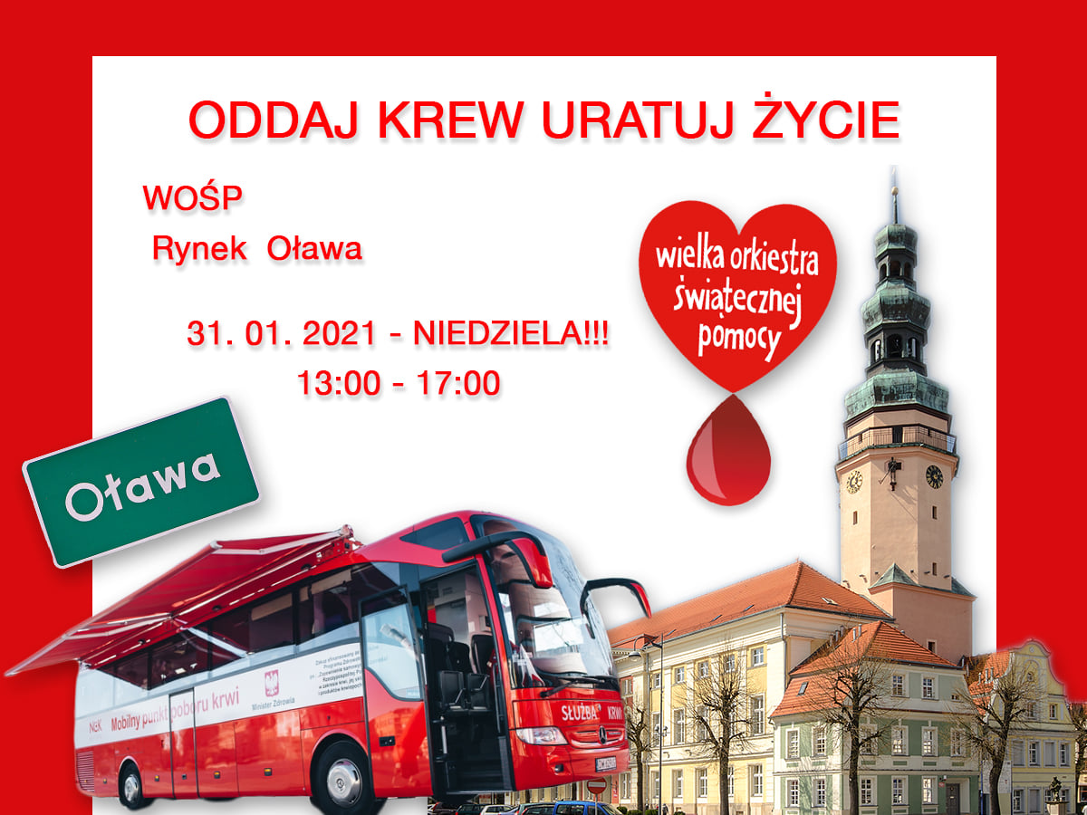 Oddaj krew z WOŚP OŁAWA