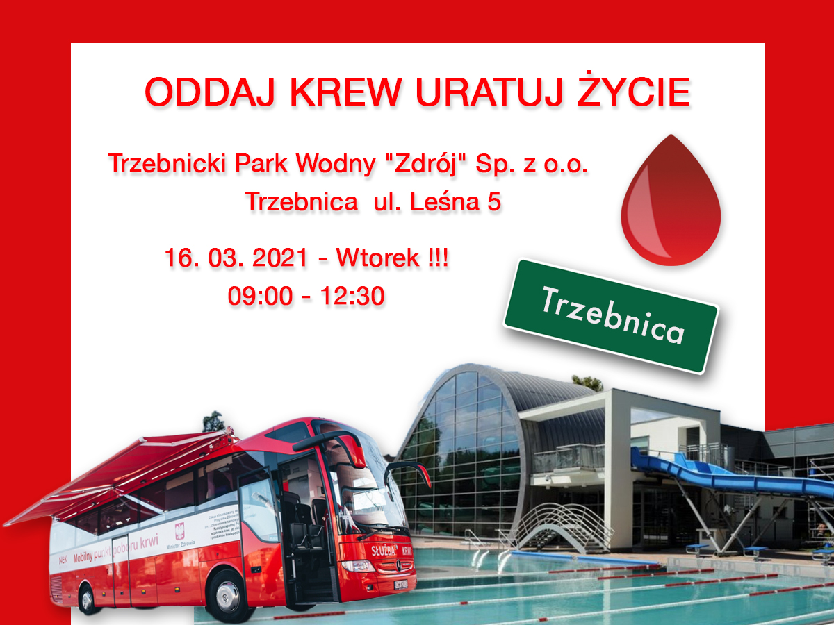 Akcja krwiodawstwa w Trzebnicy - 16.03.2021 r.