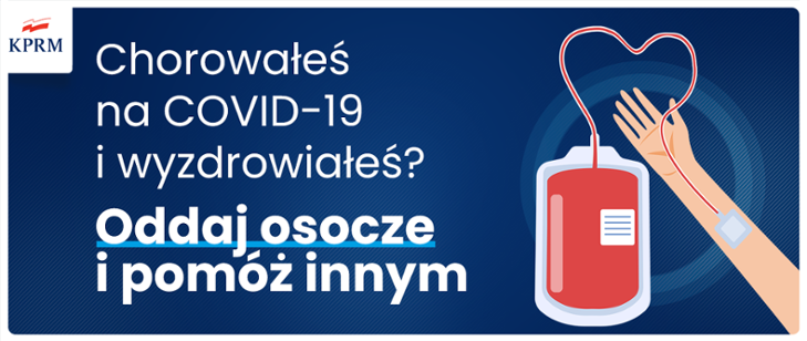 Przechorowałeś COVID-19? Prosimy, oddaj osocze swojej krwi!