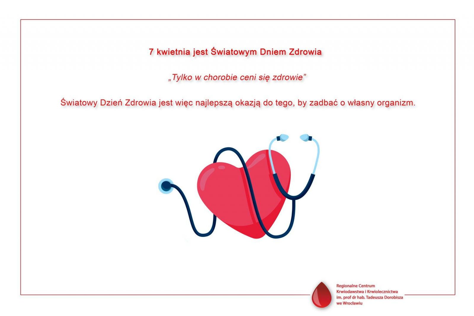Światowy Dzień Zdrowia oraz Dzień Pracownika Służby Zdrowi