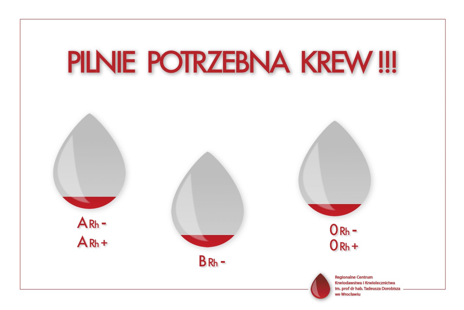 Pilnie potrzebna krew