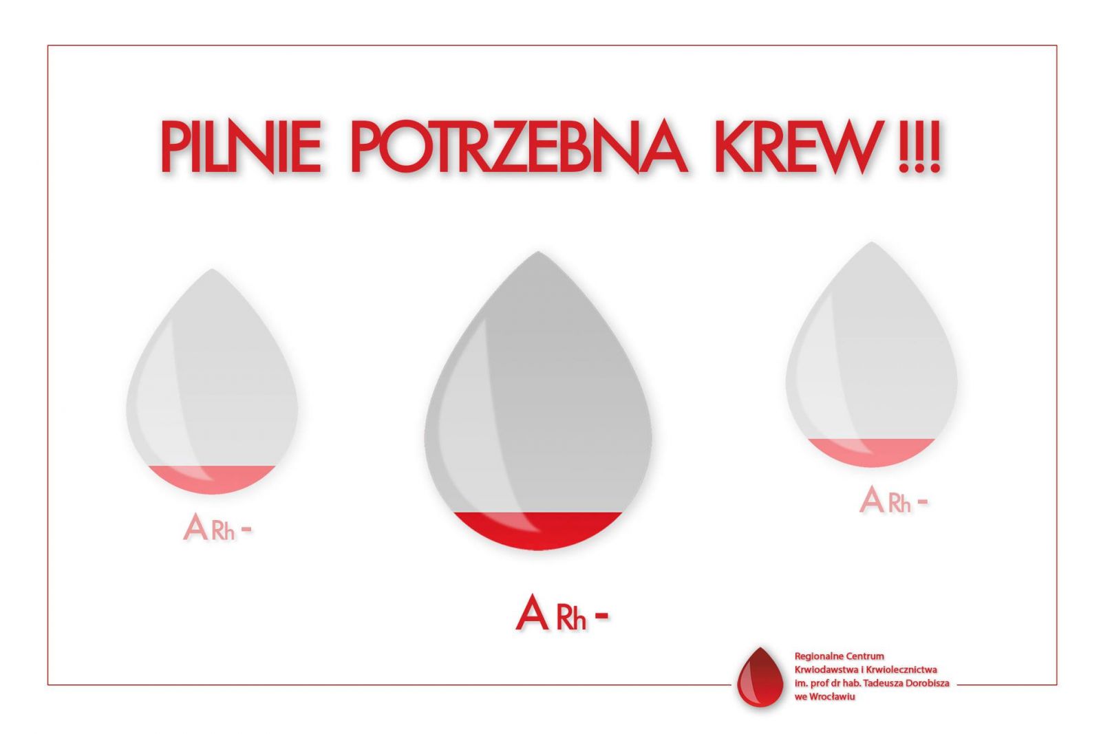 Bardzo potrzebna krew grupy A Rh-