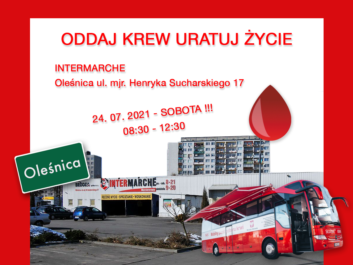 Oddaj krew w Oleśnicy i odbierz bilet na mecz