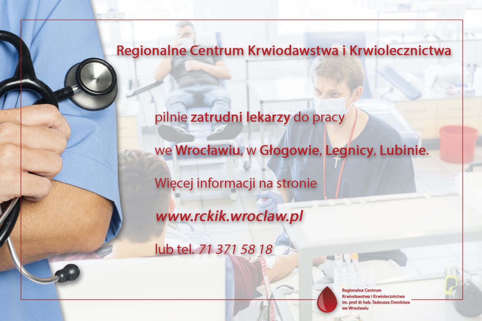 Pilnie zatrudnimy lekarzy