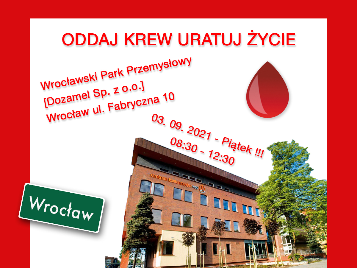 Klub HDK PCK przy WWP Dozamel zaprasza na akcję