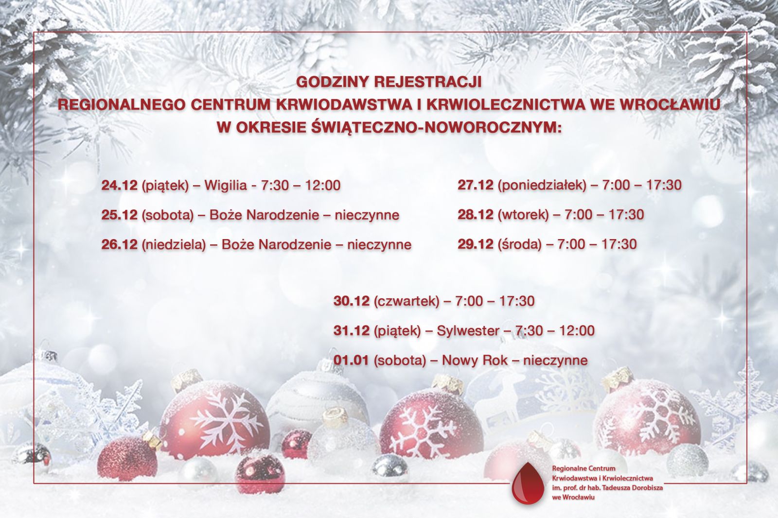 Praca w okresie świątecznym