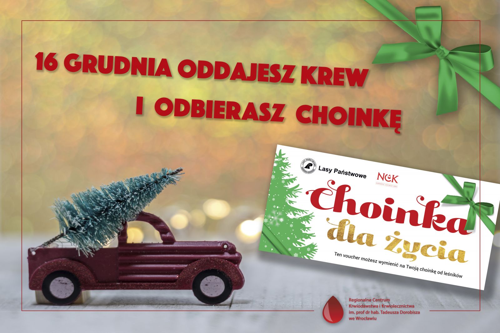 Oddaj krew i odbierz choinkę :)