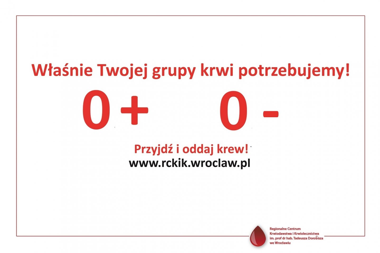 Zapraszamy do oddawania krwi