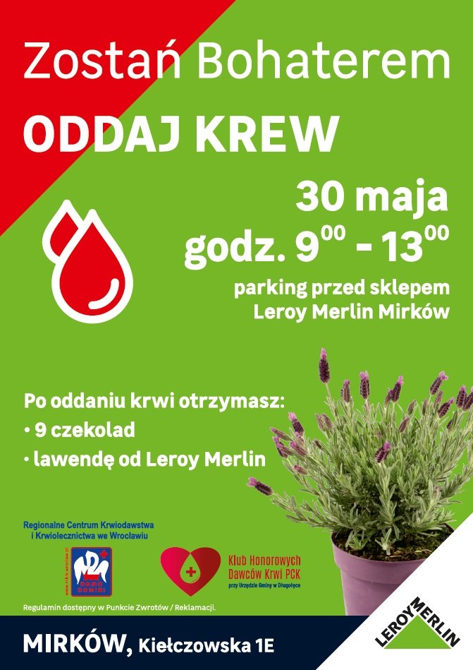 Akcja krwiodawstwa w Mirkowie - 30.05.2022 r.