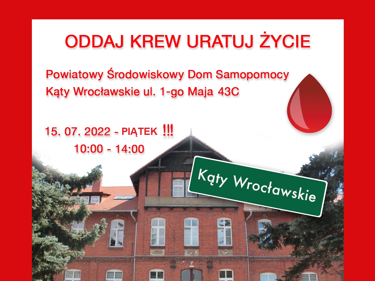 Akcja pobierania krwi w Kątach Wrocławskich