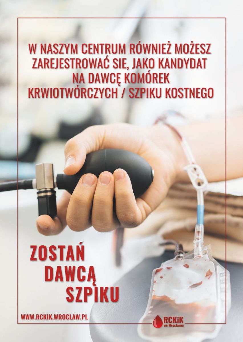 Zarejestruj się jako Dawca Szpiku