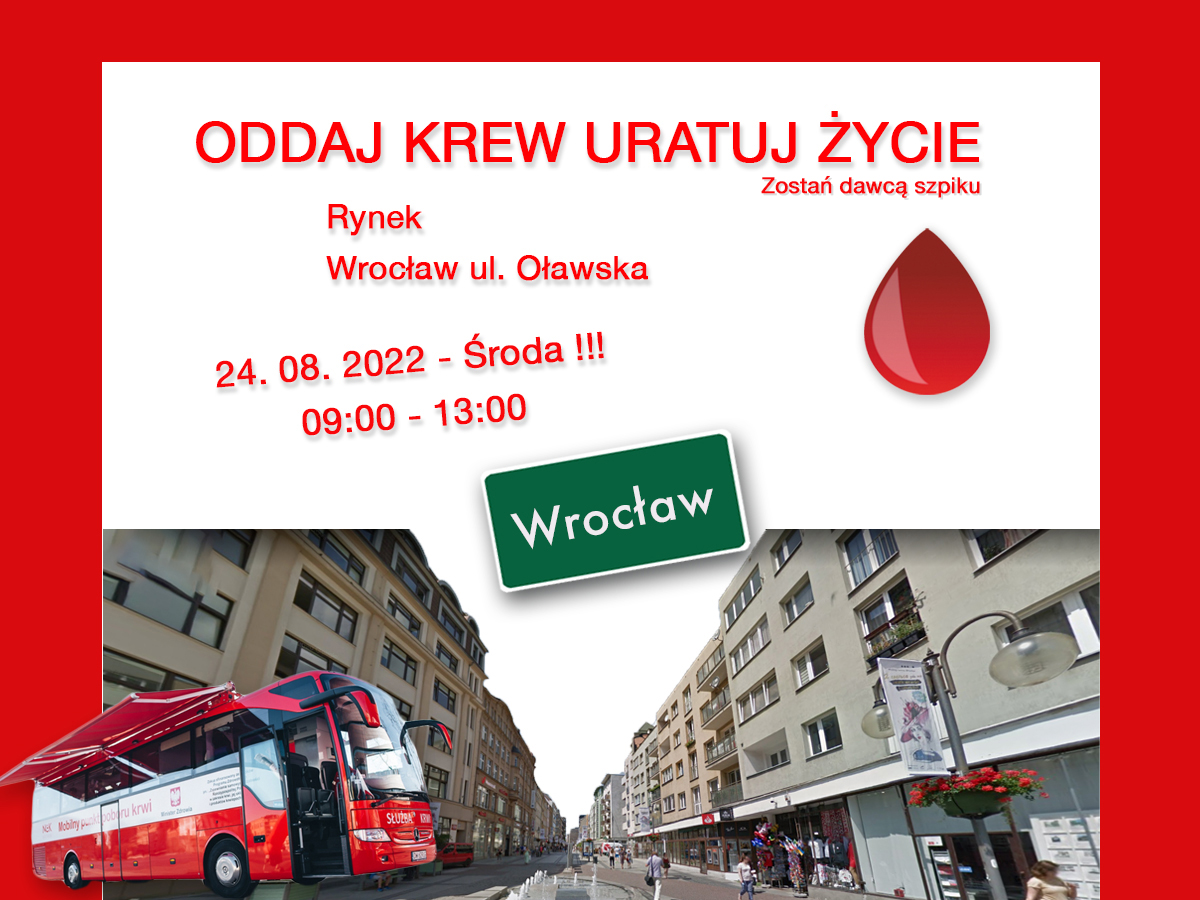 Zapraszamy na wakacyjną akcję krwiodawstwa