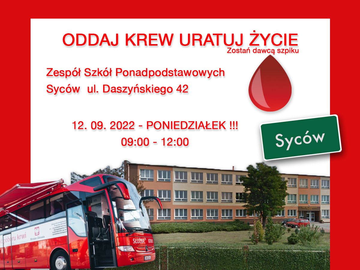 Poniedziałek zaczynamy akcją w Sycowie
