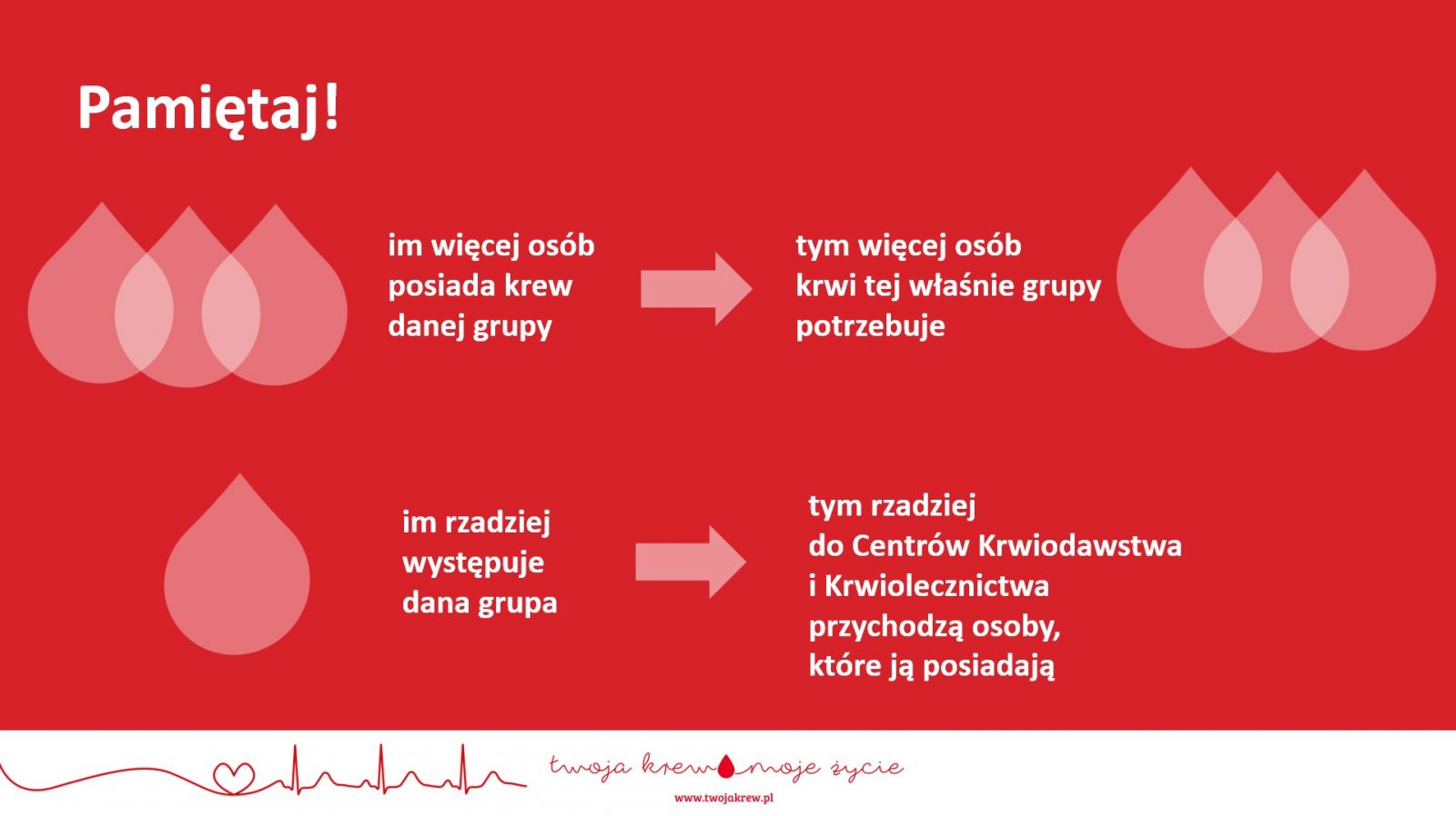Dlaczego częściej apelujemy o krew grup ujemnych?