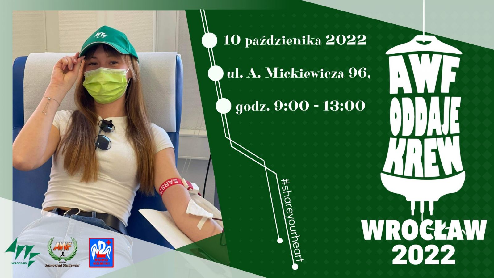 Uczelniana Rada Samorządu Studenckiego AWF we Wrocławiu zaprasza do udziału w akcji krwiodawstwa