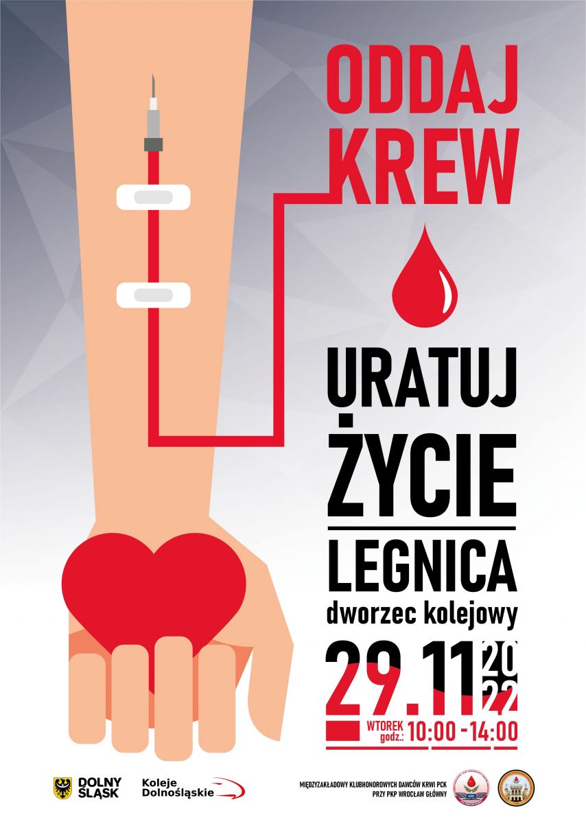 Akcja krwiodawstwa w Legnicy - 29.11.2022 r.