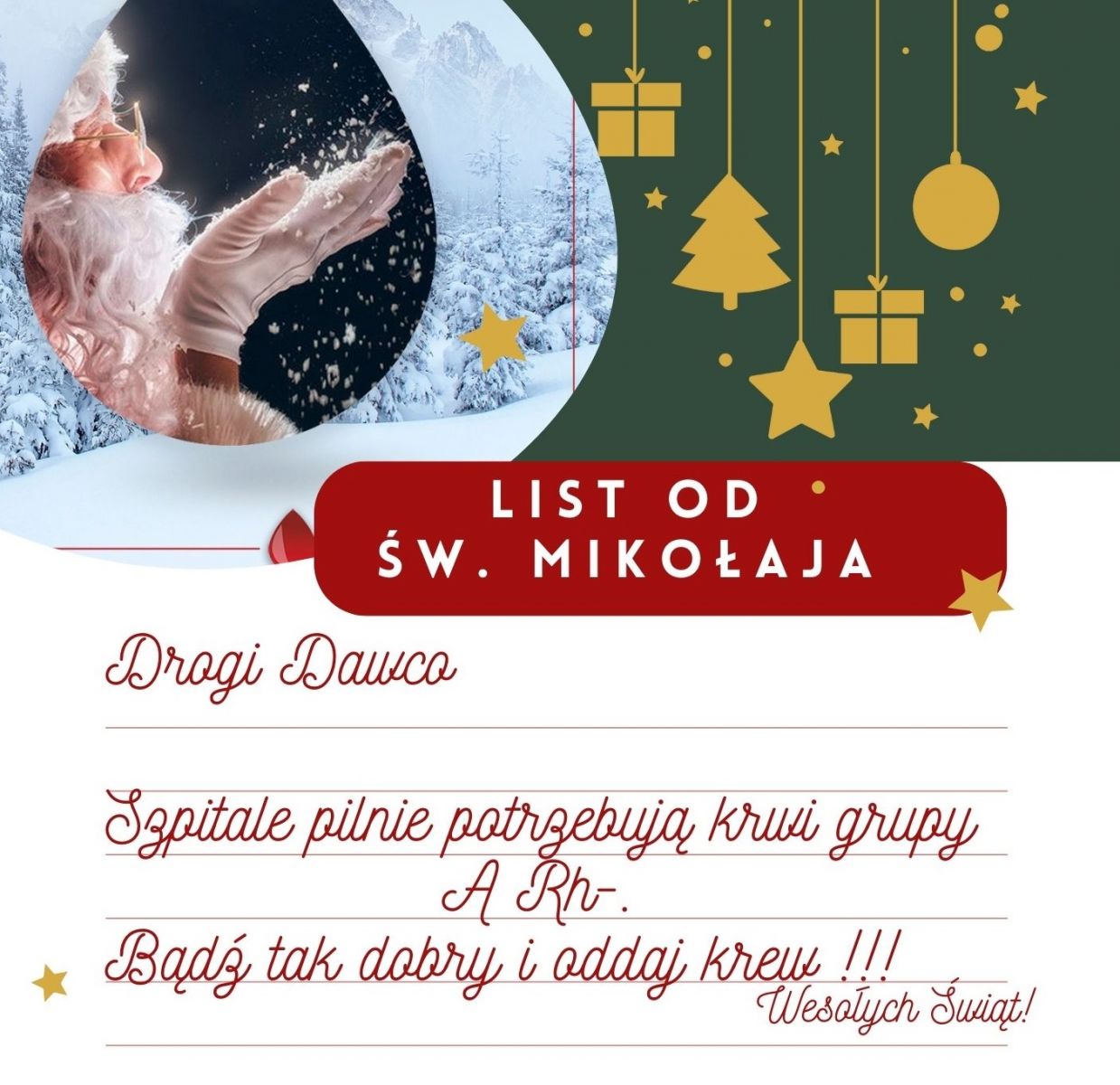 List od Świętego Mikołaja