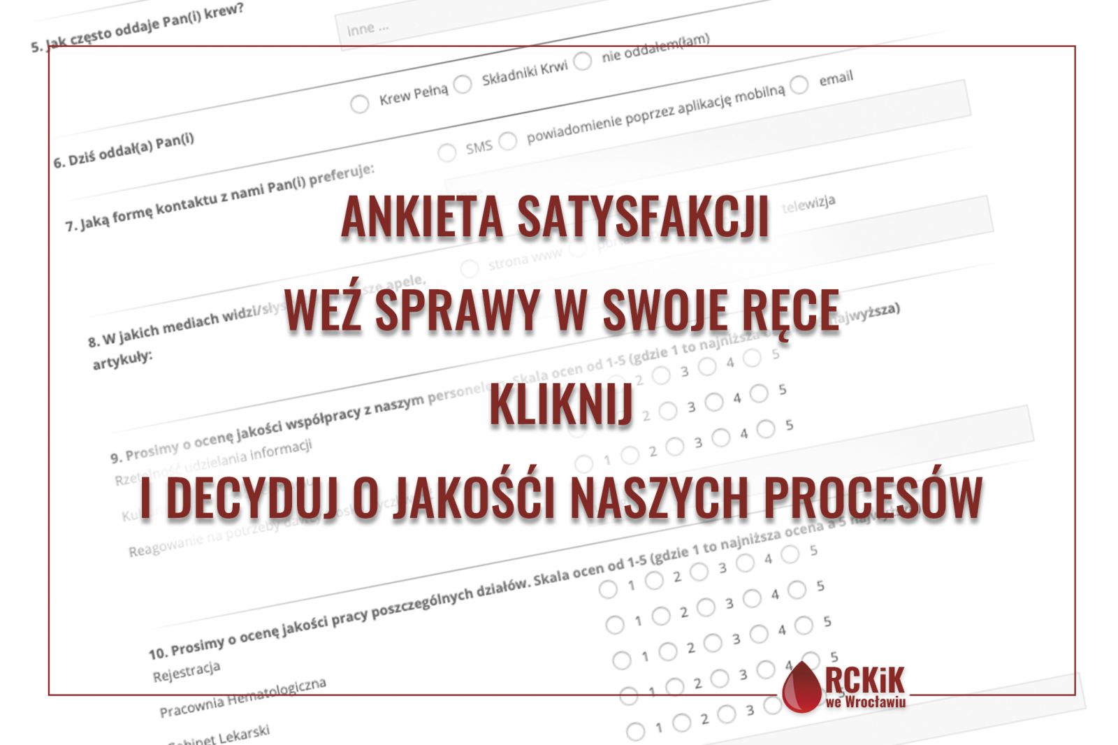 Poświęcicie nam chwilkę, żeby wypełnić poniższą ankietę?