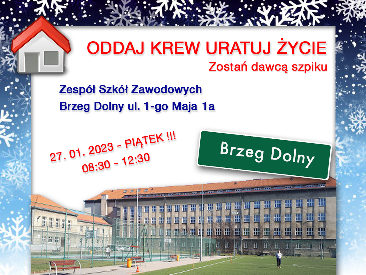 Akcja krwiodawstwa w Brzegu Dolnym - 27.01.2023 r.
