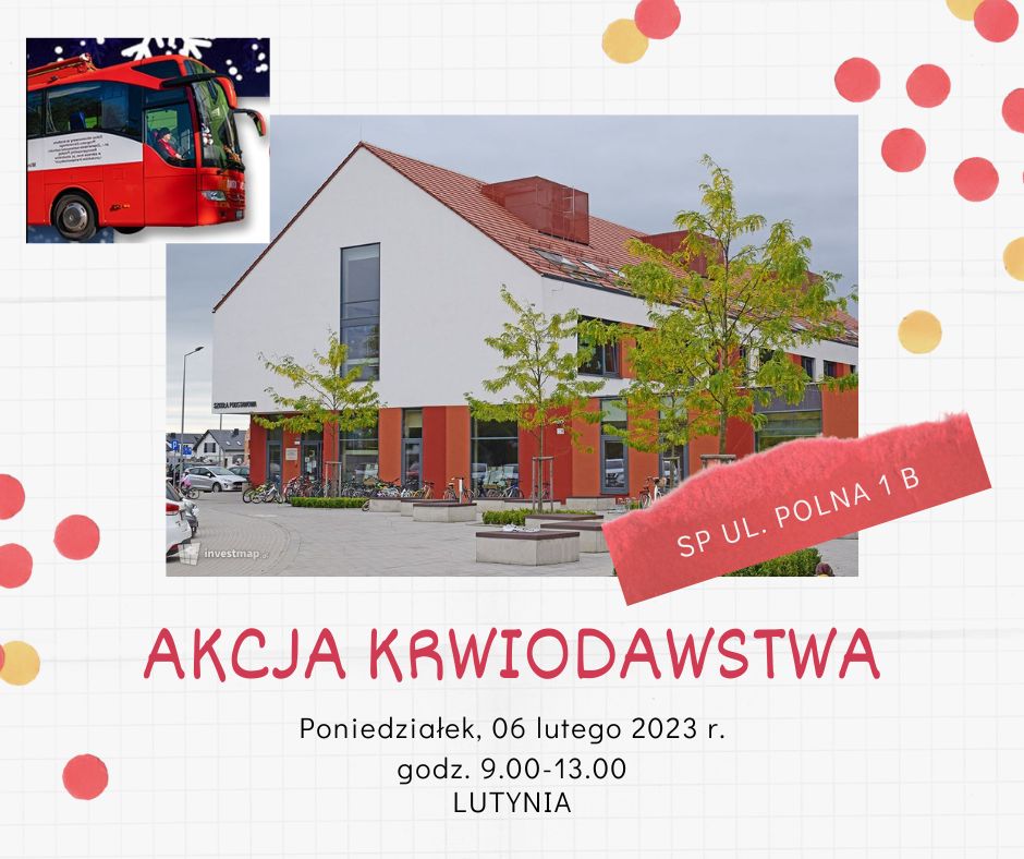 Akcja krwiodawstwa w Lutyni - 6.02.2023 r.