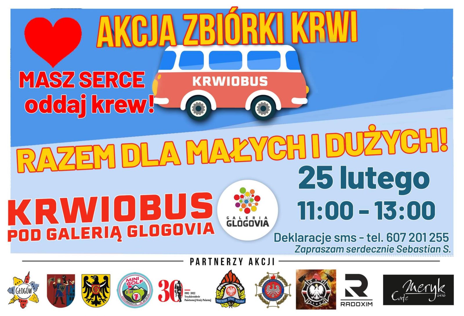 Terenowy Oddział RCKiK w Głogowie serdecznie zaprasza do udziału w wyjazdowej akcji krwiodawstwa - 25.02.2023 r.