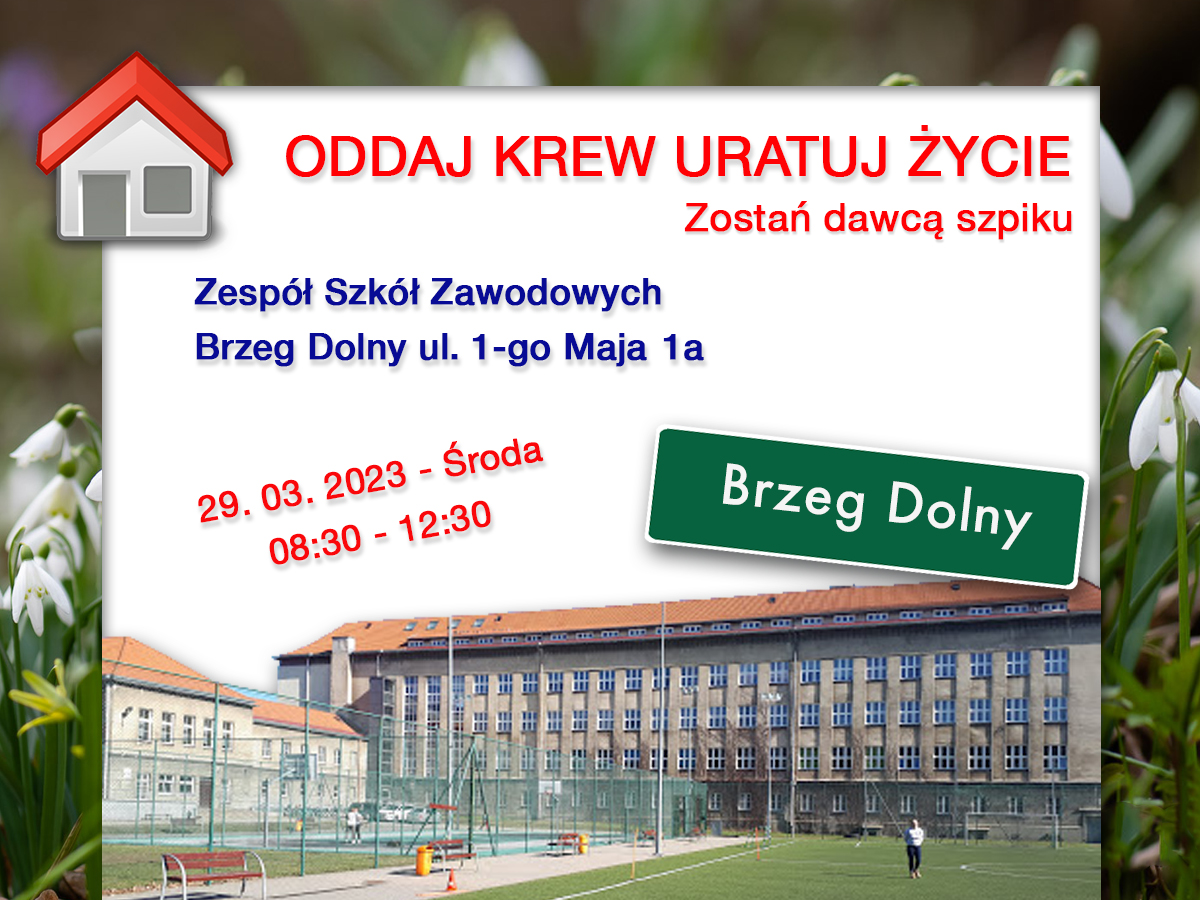 Akcja krwiodawstwa w Brzegu Dolnym - 29.03.2023 r.