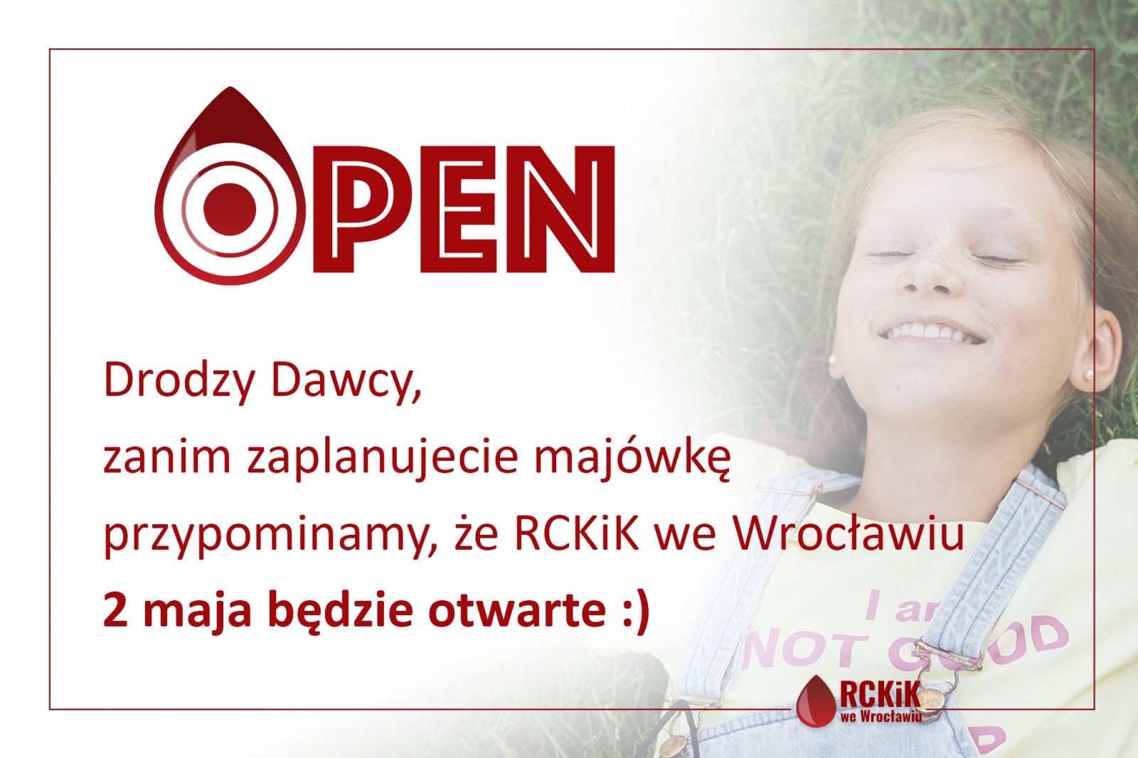 2 maja Centrum będzie otwarte!