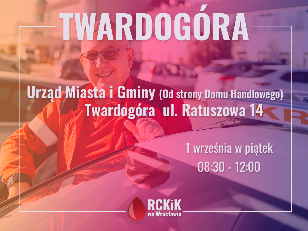 Akcja krwiodawstwa w Twardogórze - 1.09.2023 r.