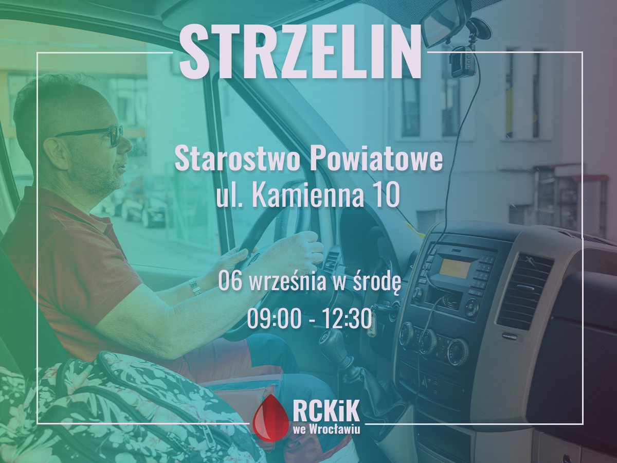 Akcja krwiodawstwa w Strzelinie - 6.09.2023 r.
