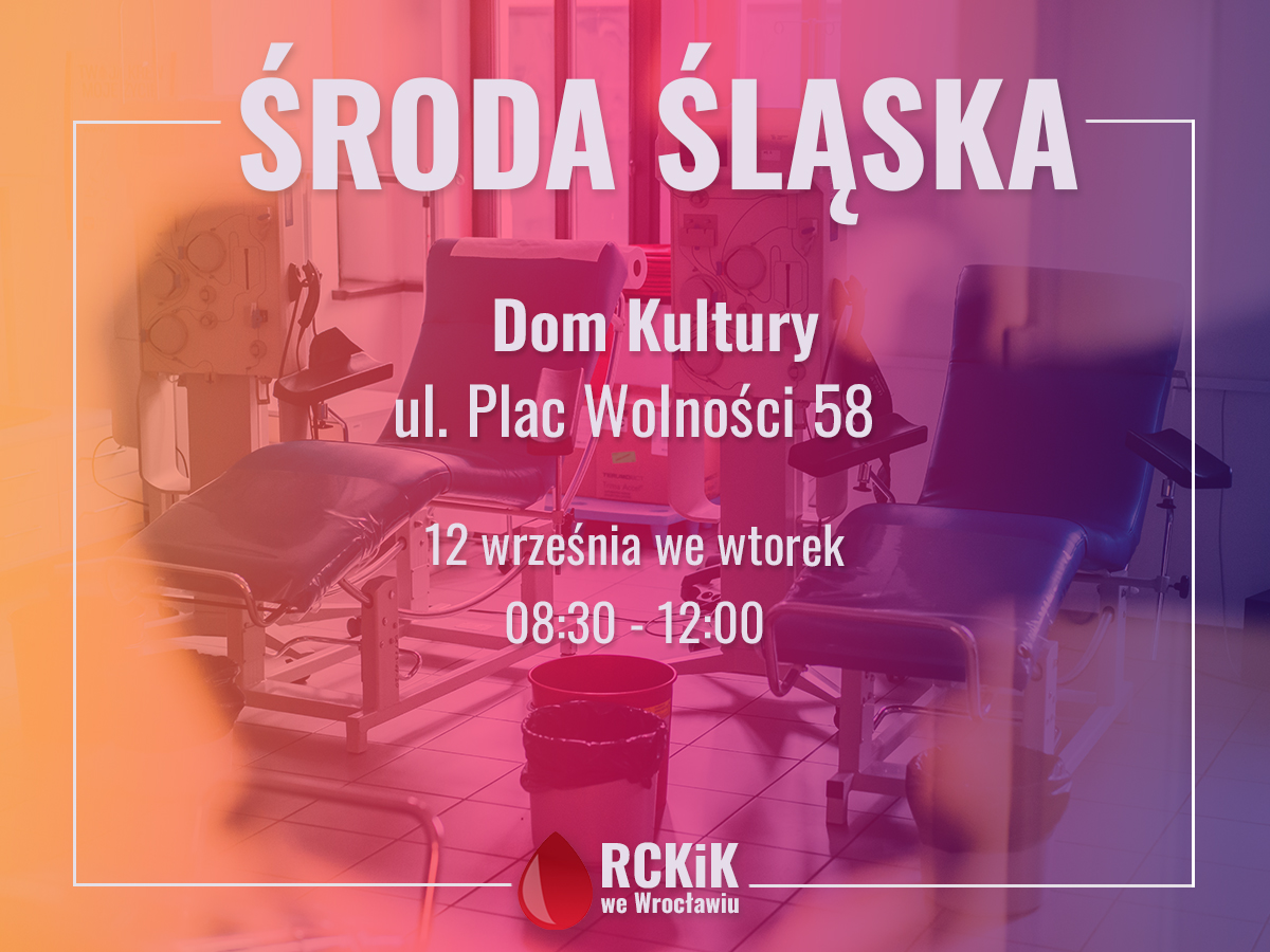 Akcja krwiodawstwa w Środzie Śląskiej - 12.09.2023 r.