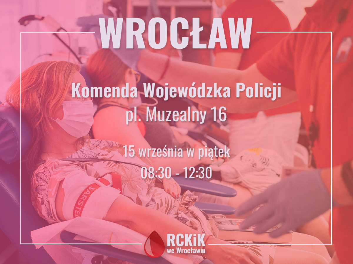 Akcja w Komendzie Wojewódzkiej Policji we Wrocławiu - 15.09.2023 r.