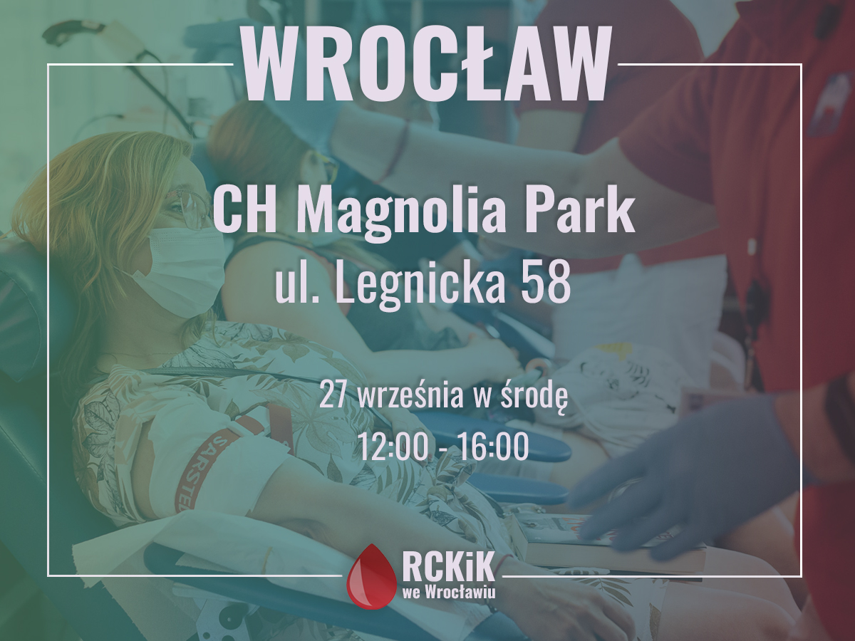 Akcja krwiodawstwa przed CH Magnolia Park we Wrocławiu - 27.09.2023 r.