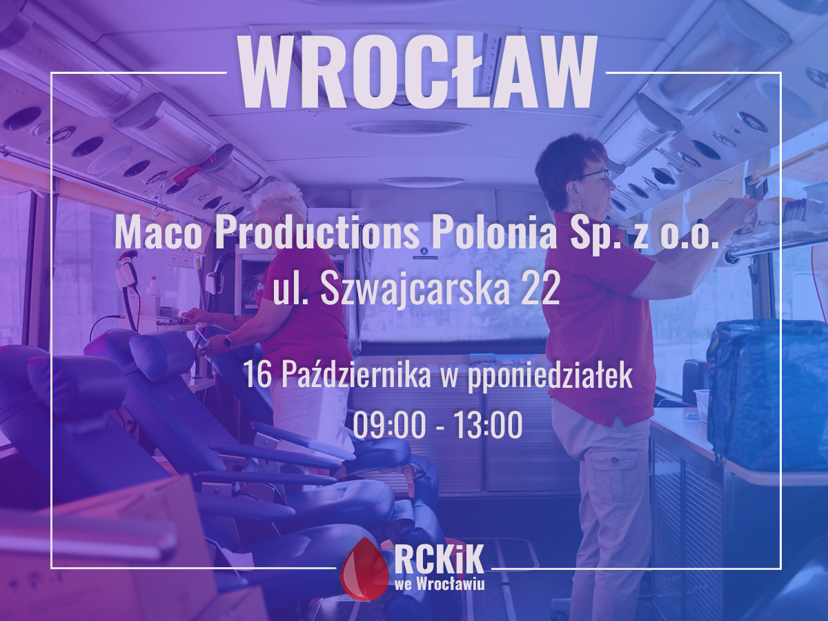 Akcja krwiodawstwa w Maco Productions