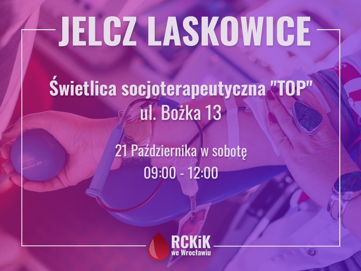 Akcja krwiodawstwa w Jelczu - 21.10.2023 r.