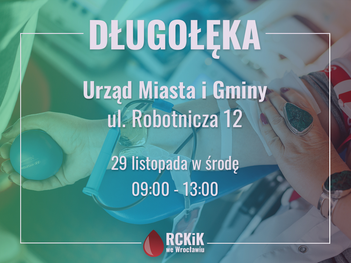 Akcja krwiodawstwa w Długołęce - 29.11.2023 r.