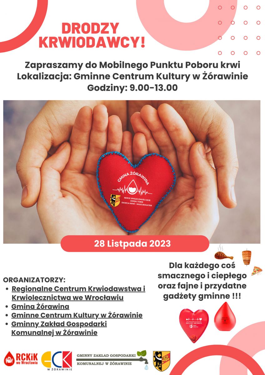 Mobilna akcja poboru krwi Żórawina - 28.11.2023 r.