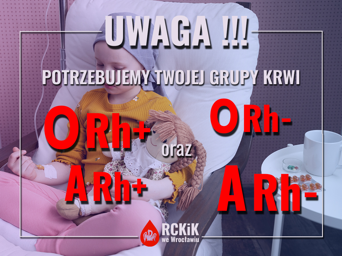 Ponownie apelujemy o oddawanie krwi!