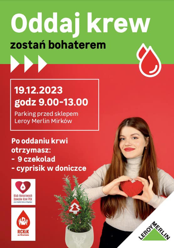 Wtorek ostatnia akcja w tym roku 2023 !