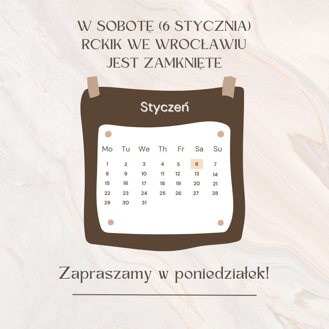 W sobotę 6 stycznia - RCKiK we Wrocławiu jest zamknięte