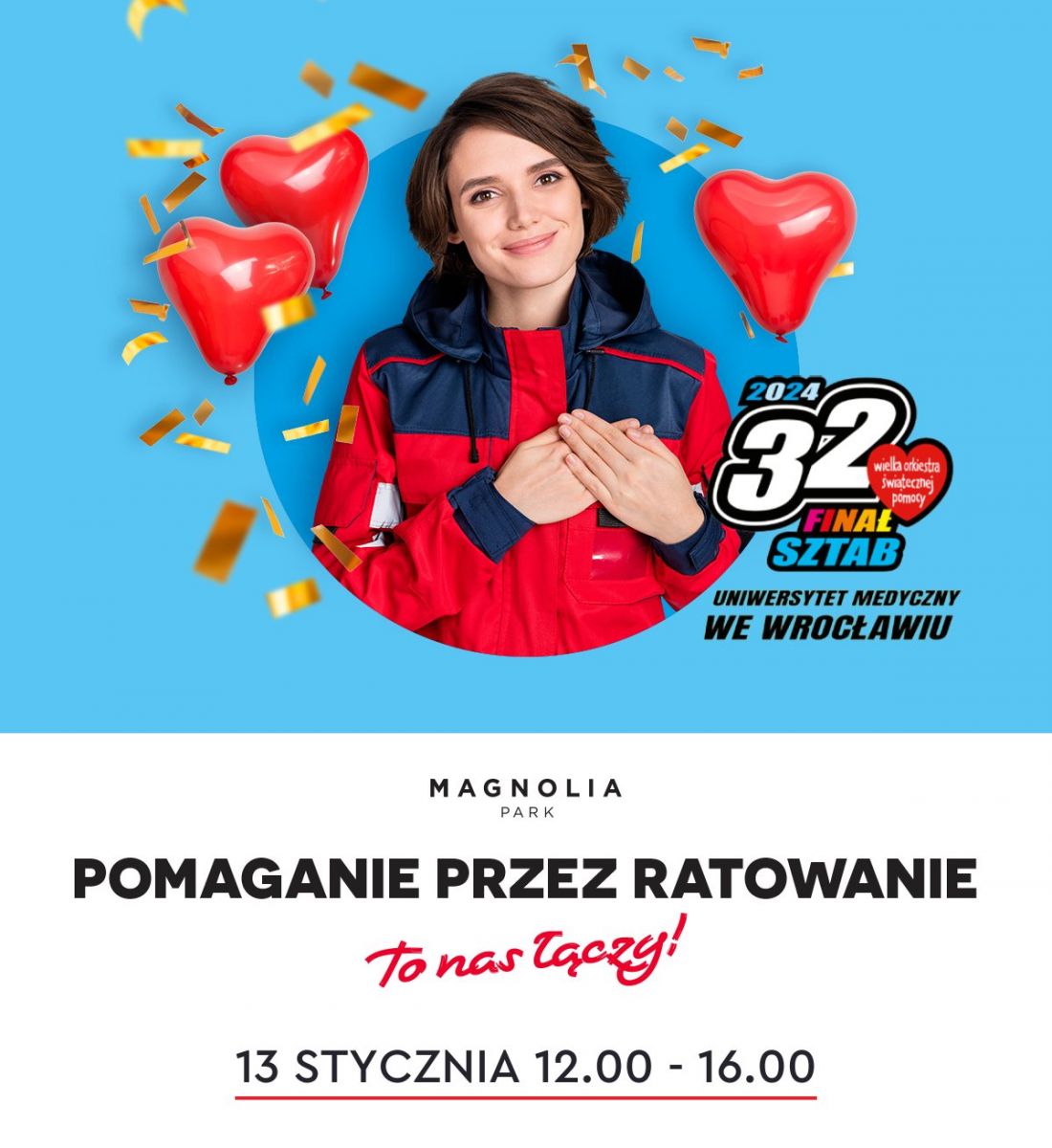 Pomaganie przez ratowanie - Oddaj krew przed CH Magnolia Park we Wrocławiu!
